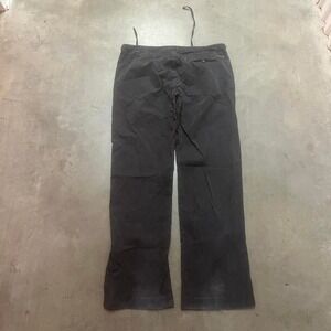 Vintage diesel men's black wide leg baggy faded pants light canvas skater 38